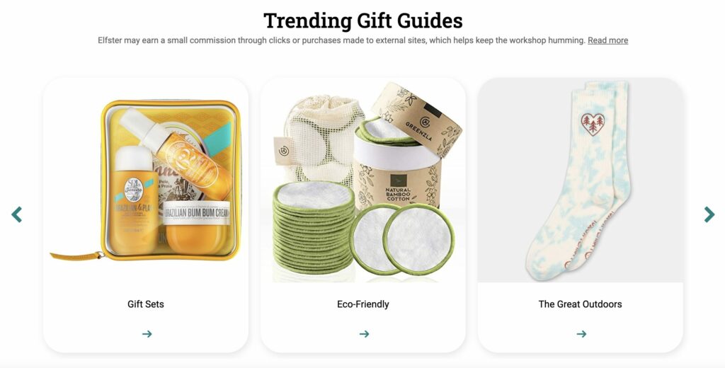 Elfster's Trending gift guides